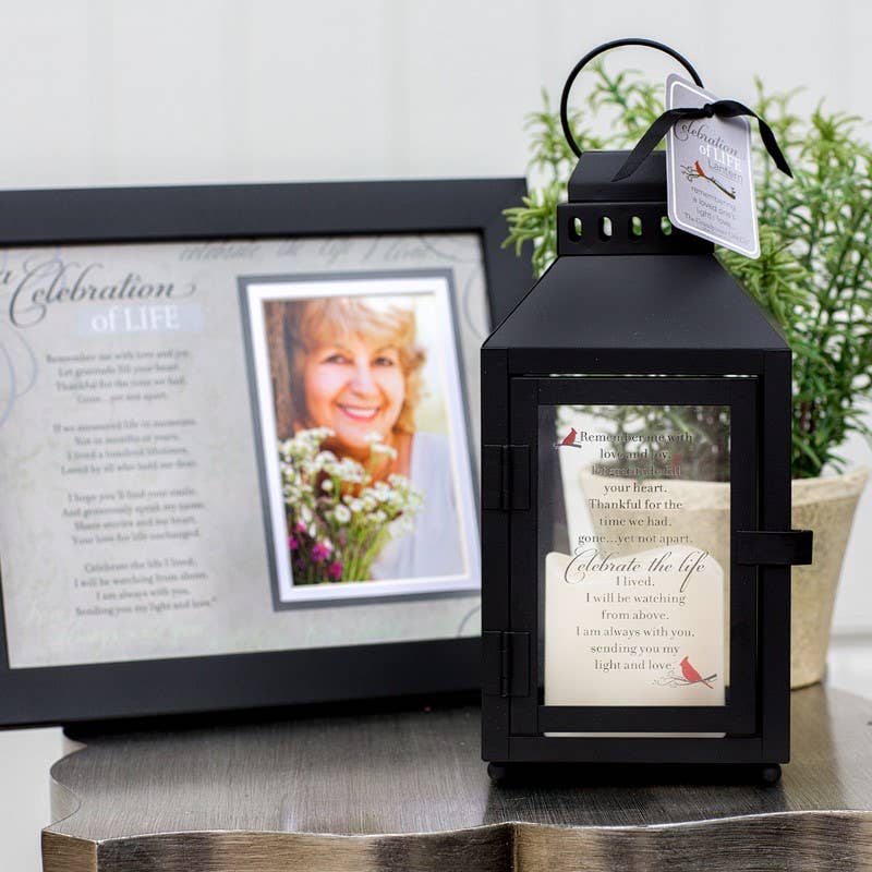 Celebration of Life Memorial Lantern with Sentiment