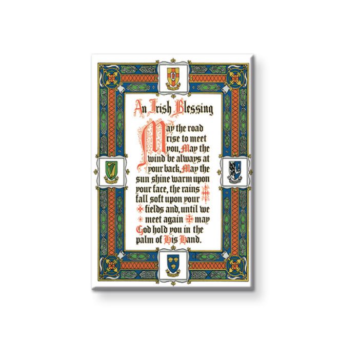 2" x 3" Irish Blessing Magnetic Laminated Plaque