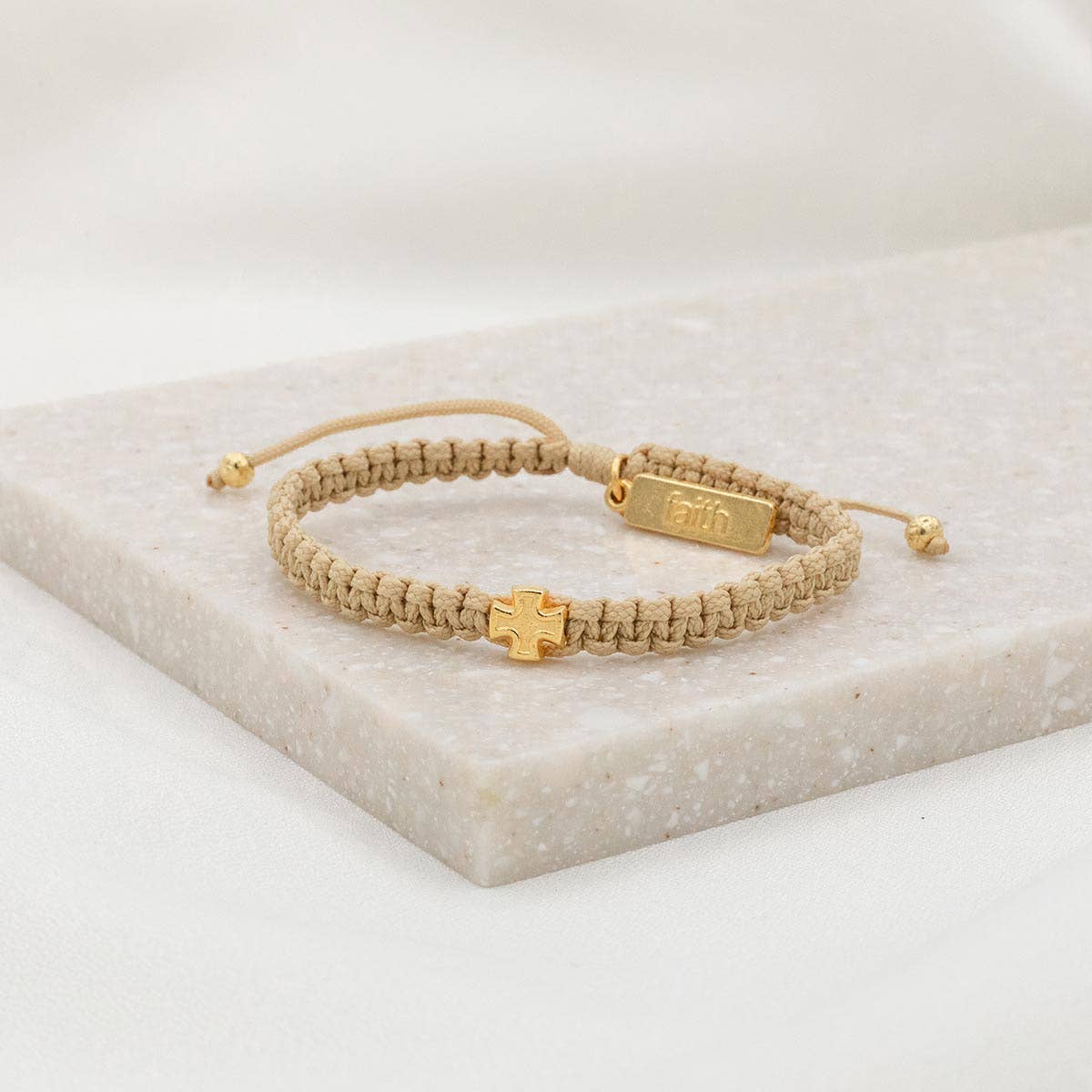 Wonderfully Made Bracelet-Cream/Gold