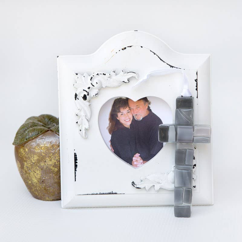 Godparent Gift USA Handmade Glass Cross 4490