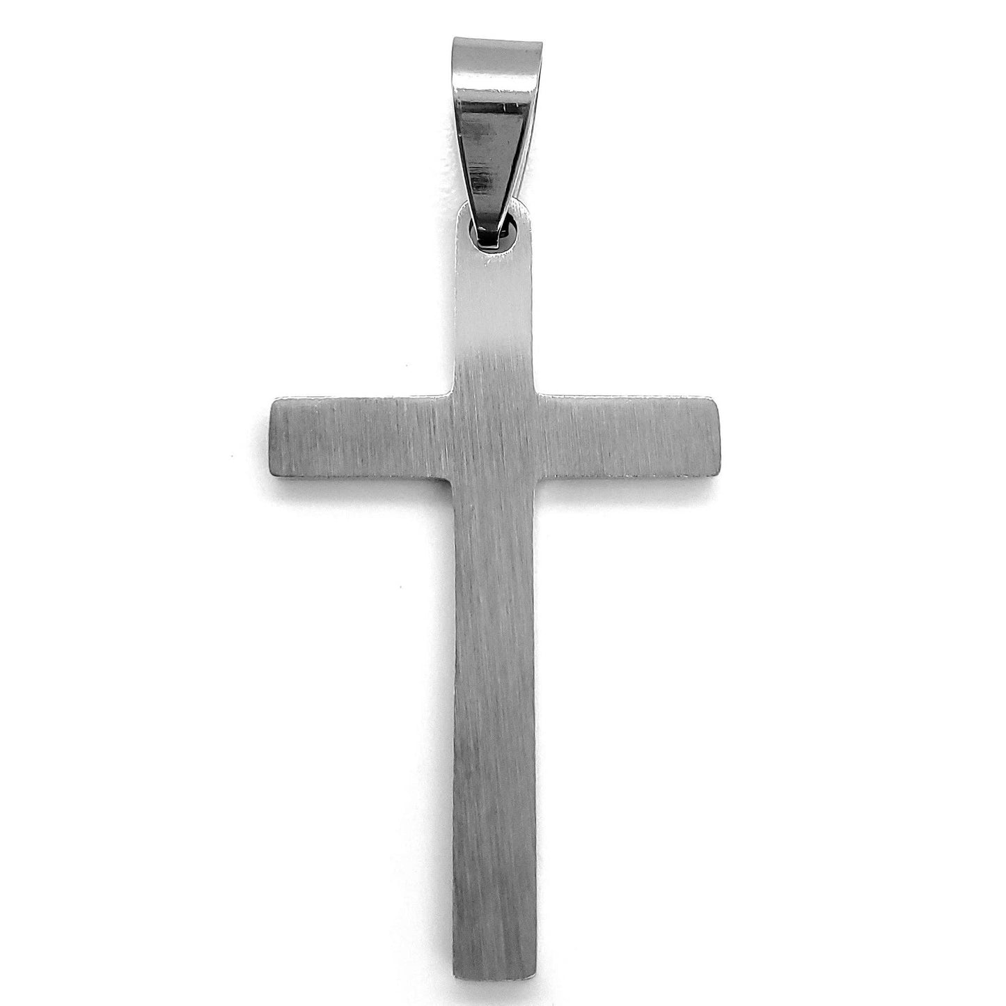 Serenity Prayer Cross Stainless Steel Pendant