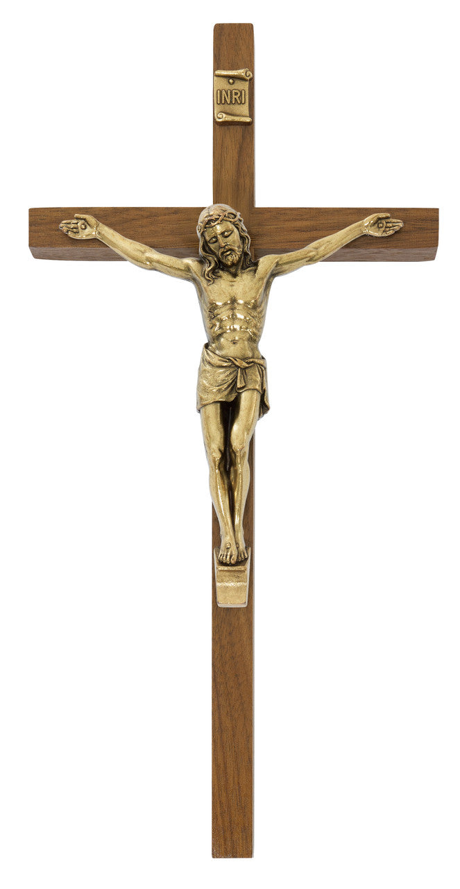 10" WALNUT CRUCIFIX