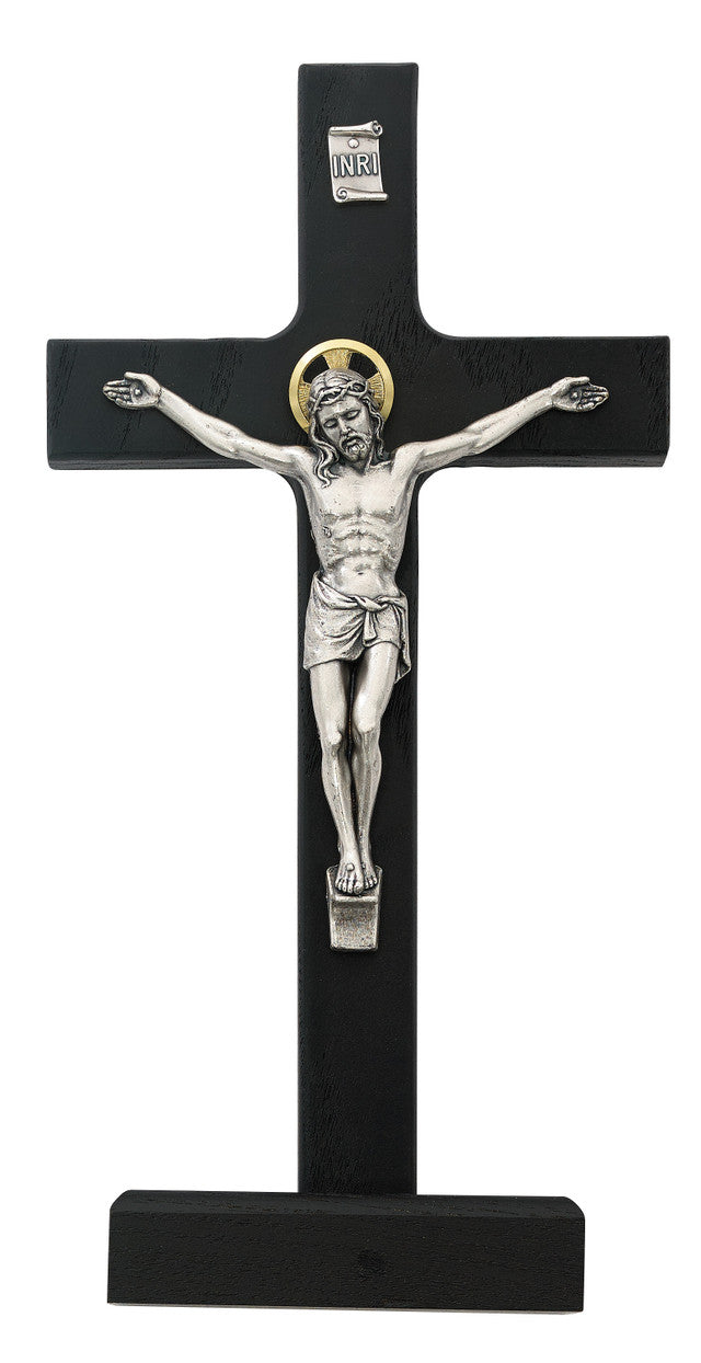 BLACK STANDING CRUCIFIX
