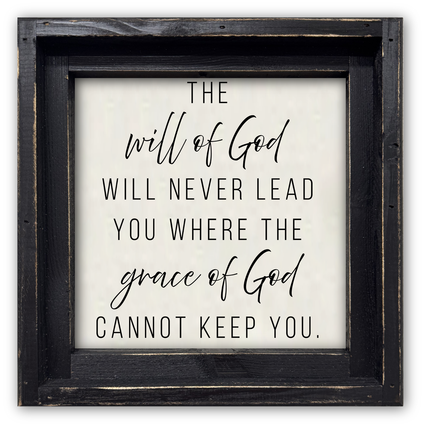 FRAMED CANVAS WILL OF GOD...GRACE OF GOD