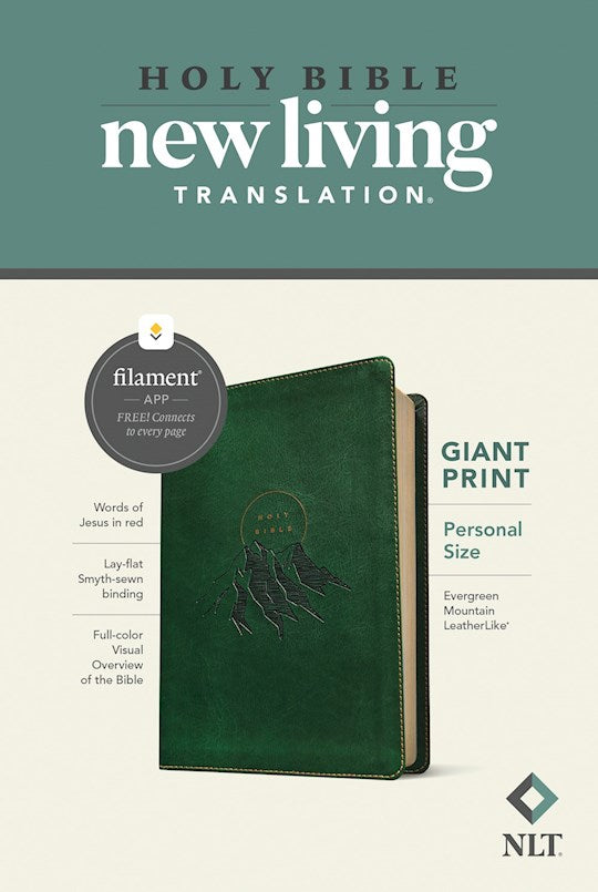 NLT Personal Size Giant Print Bible/Filament Enabled Edition-Evergreen Mountain