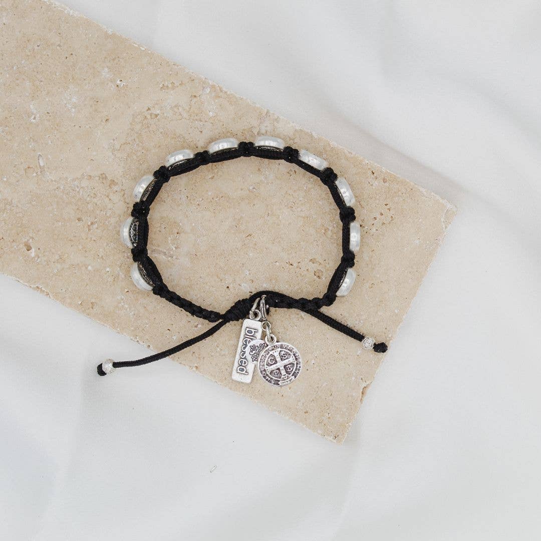St. Benedict Charm - Medium, Silver