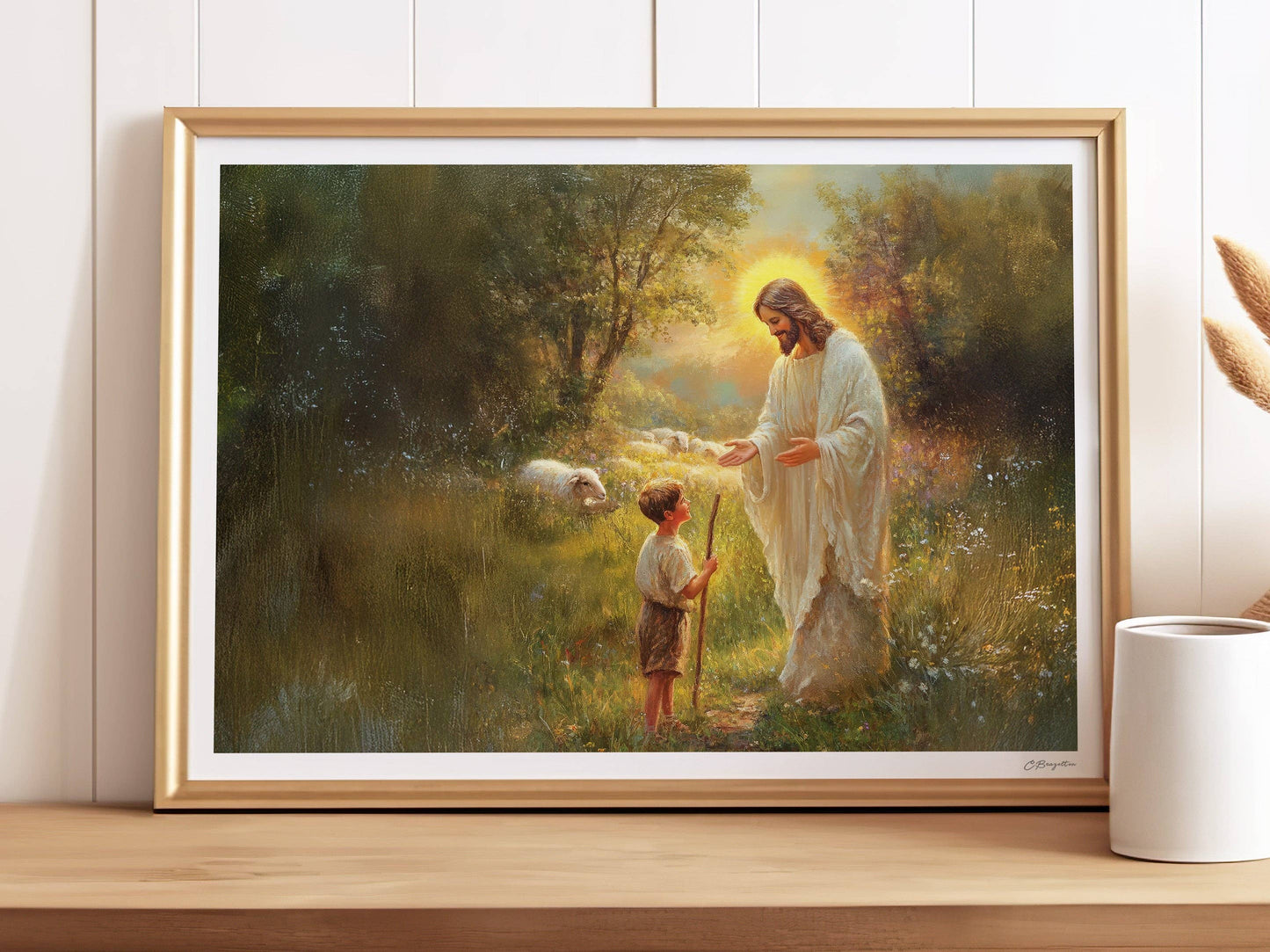 Feed My Sheep | Signed Handmade Art Print