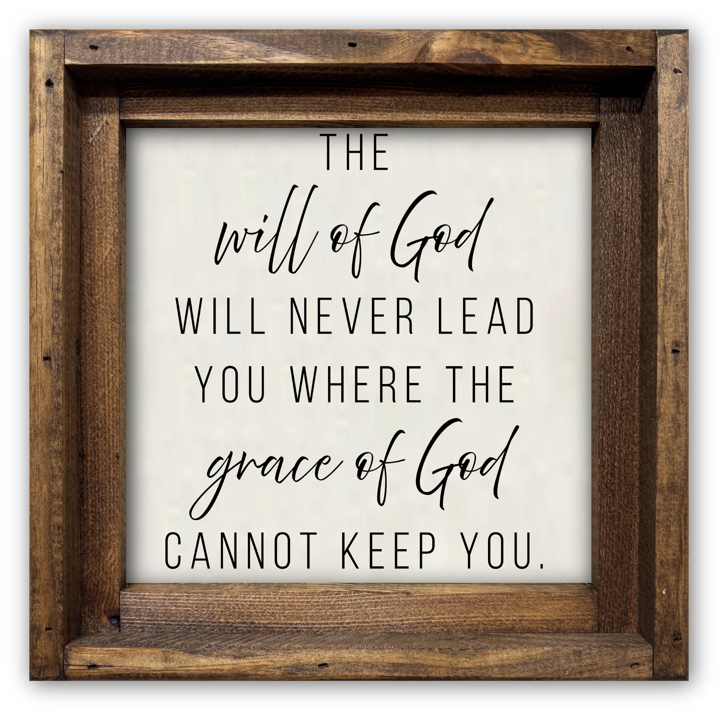 FRAMED CANVAS WILL OF GOD...GRACE OF GOD