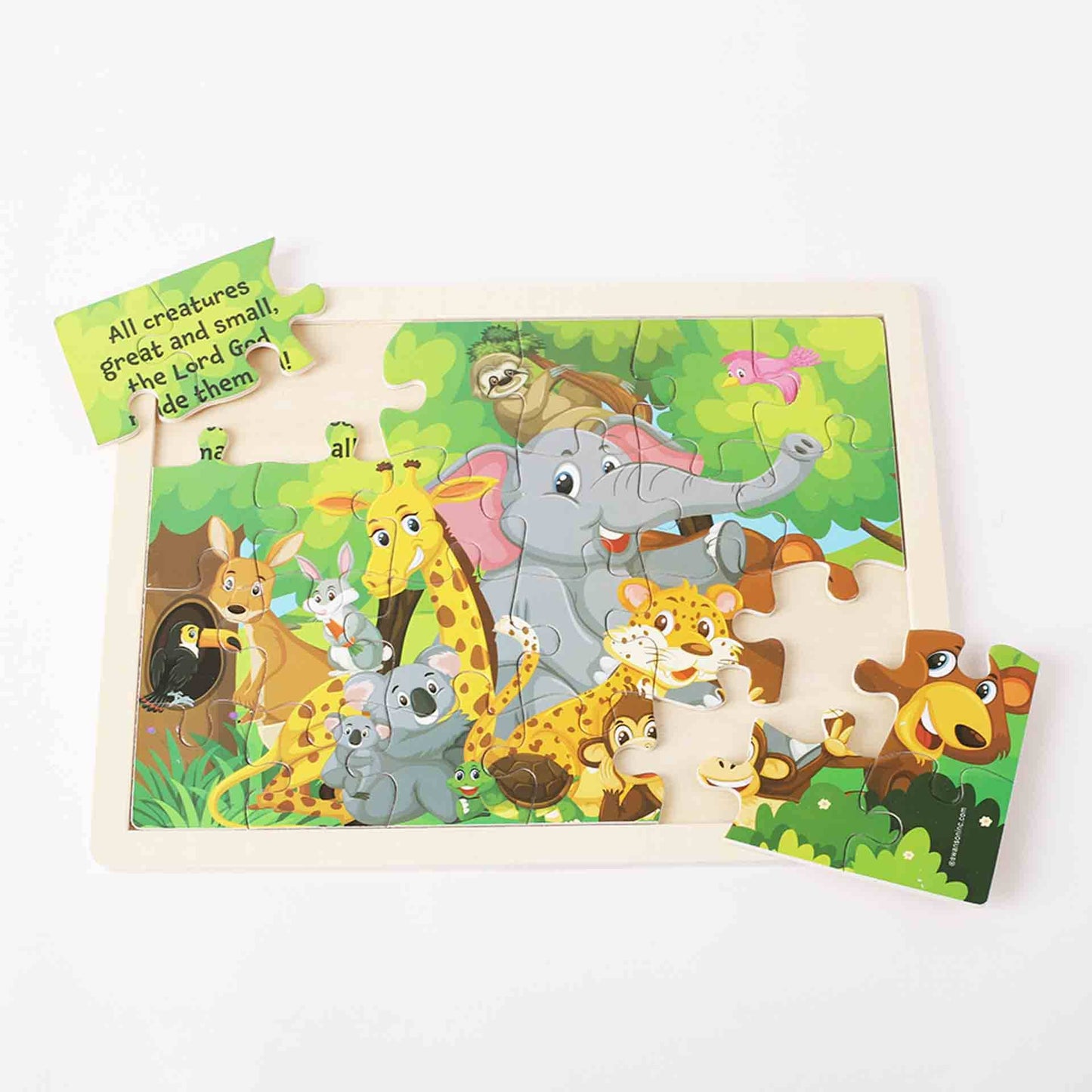 Puzzle Wood Jigsaw Jungle
