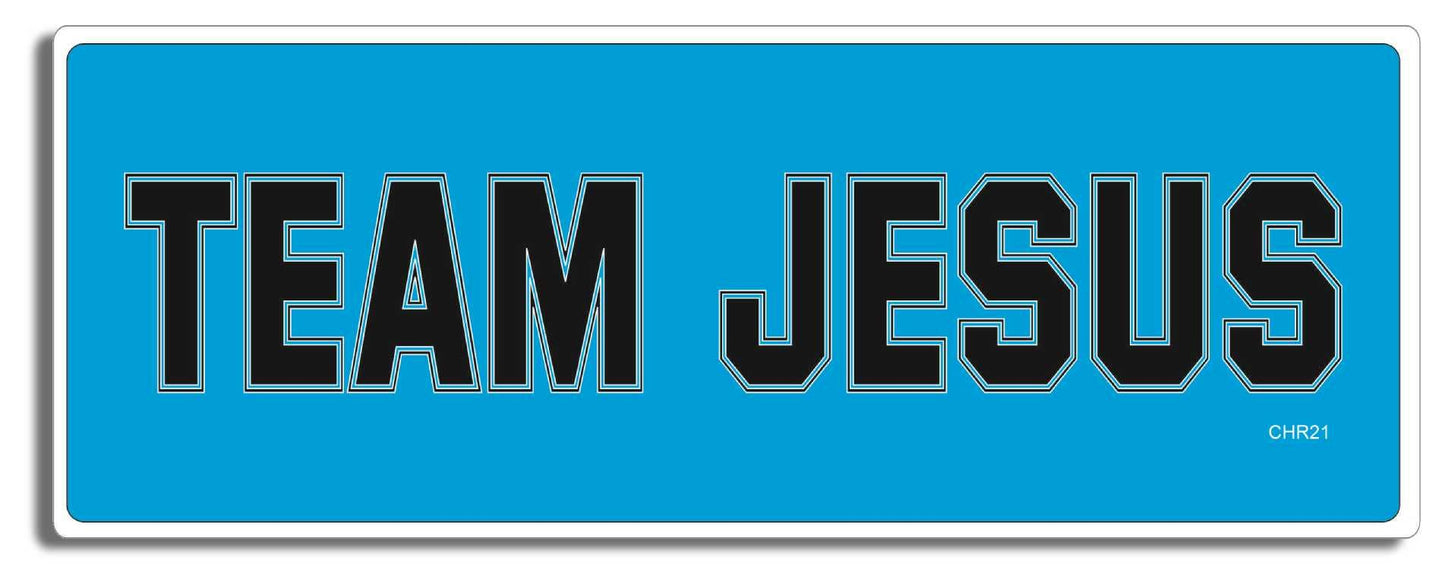 Team Jesus - Christian Bumper Sticker, Car Magnet