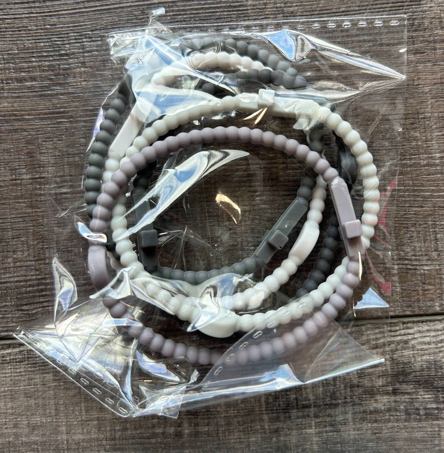 Silicone Cross Bracelet Set of 5