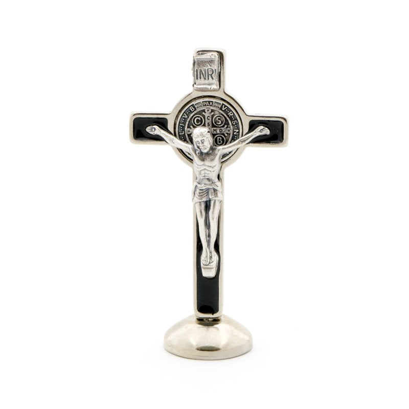 St Benedict Crucifix on Magnetic Base Enamelel 3"