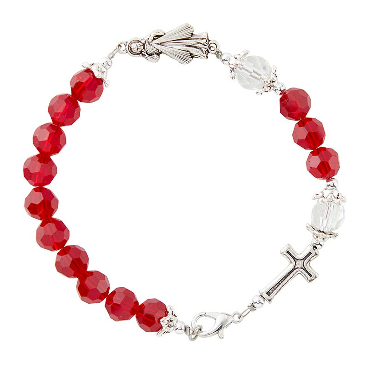 Divine Mercy Bracelet - Red Red Divine Mercy Bracelet Red Divine Mercy Bracelet