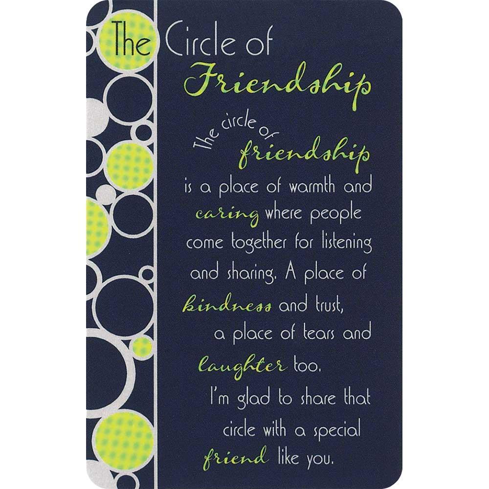 Verse Card - Circle Of Friendship
