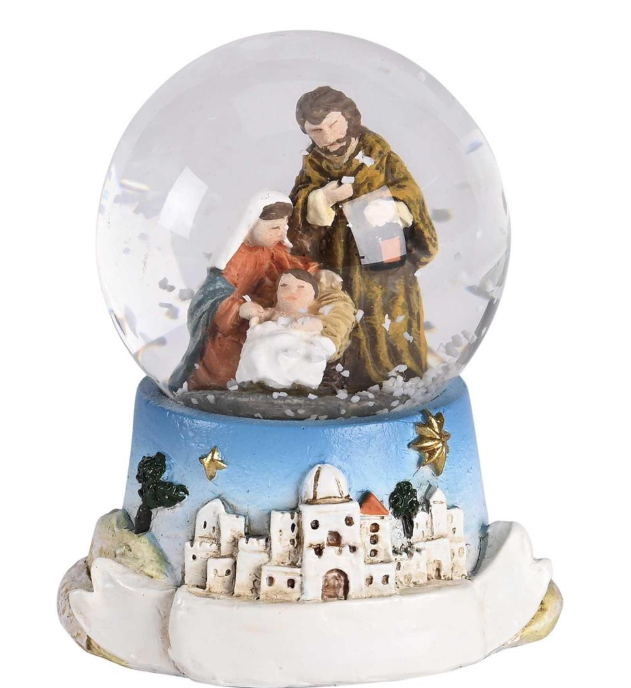 Waterglobe Holy Family Bethlehem City
