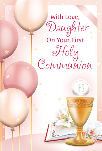 First Holy Communion Card - Daughter