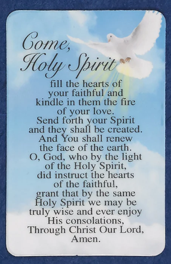 Come Holy Spirit Prayer Cards