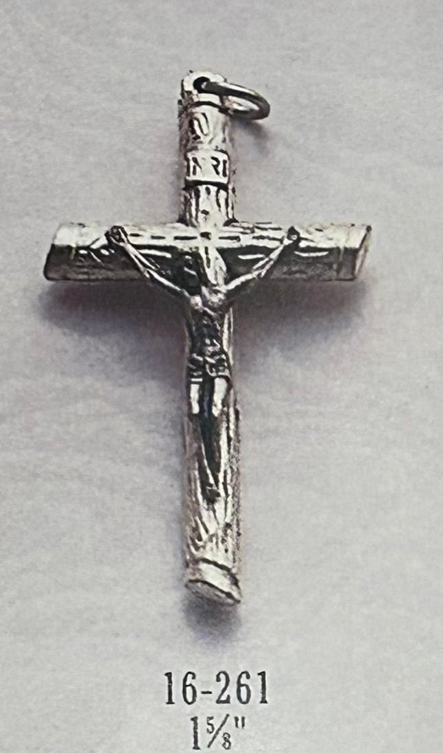 1 5/8" Crucifix Ox. (Wood Grain 3D)