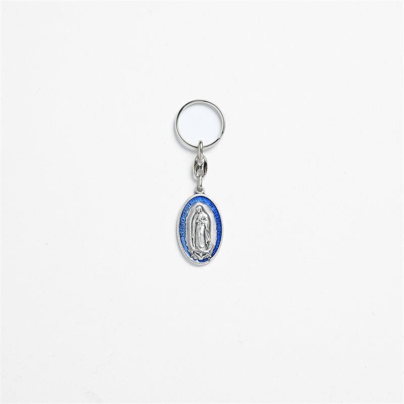 Guadalupe Pewter Keychain