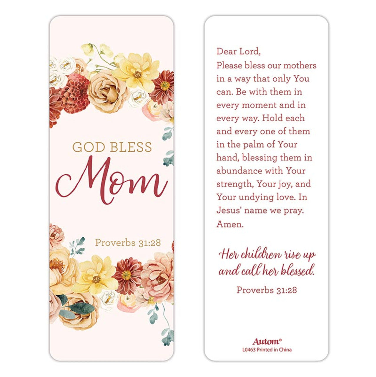 God Bless Mom Gift Pen with Bookmark