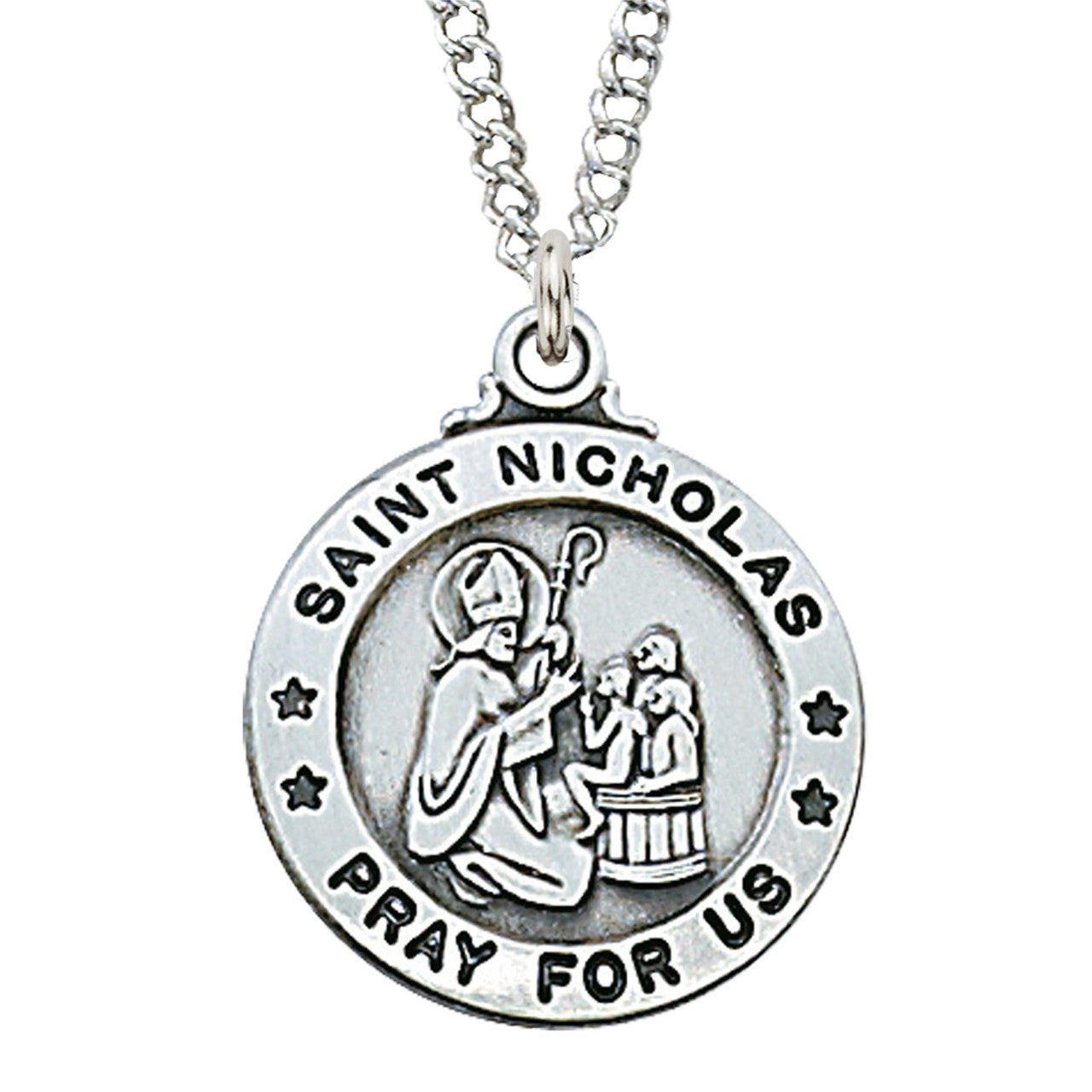STERLING SILVER ST. NICHOLAS 20" CHAIN