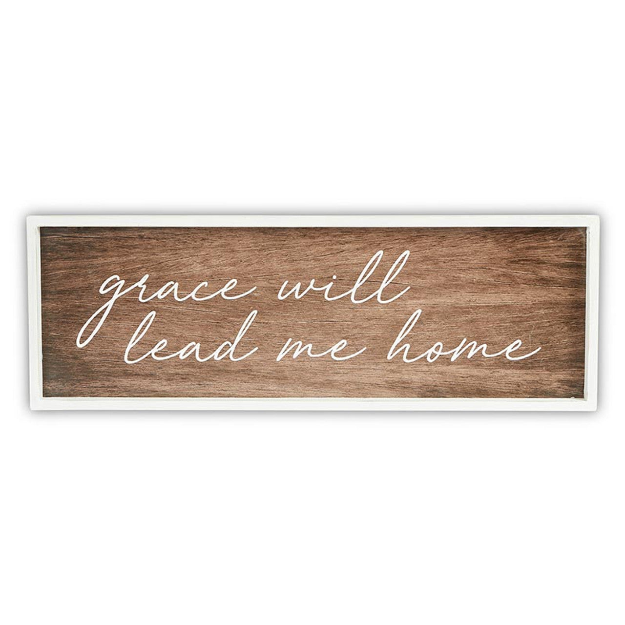 Dark Wood Sign - Grace will
