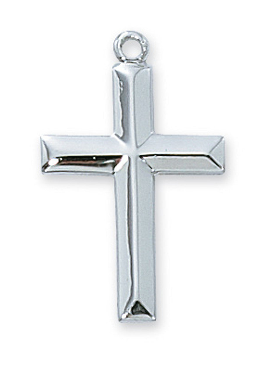 Sterling Cross 18" chain