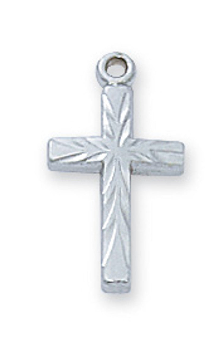 Sterling Silver Cross 18" chain