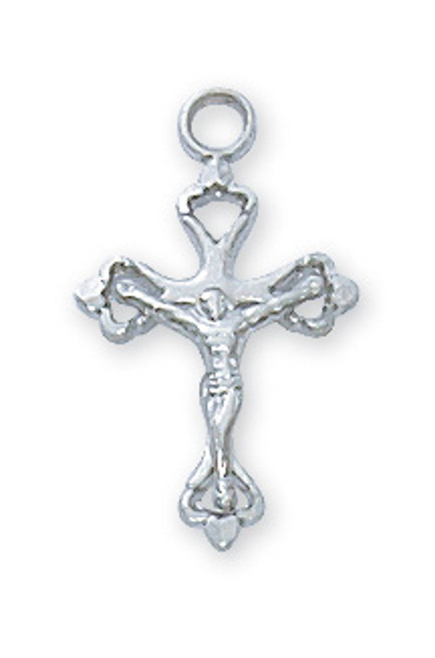 Sterling Silver Crucifix 16-18" chain