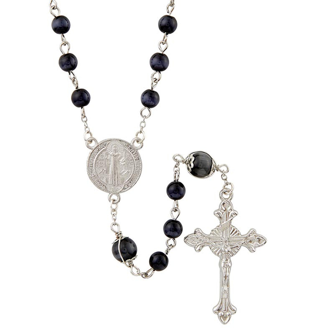 Saint Benedict Wire Wrapped Rosary