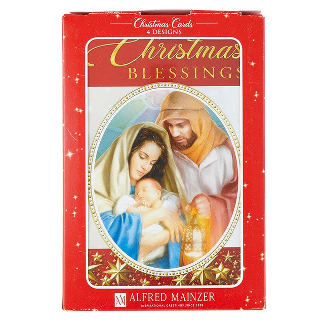 Boxed Christmas Cards - 4 Assorted - 12 cards/bx