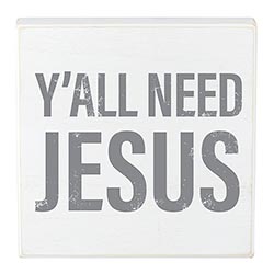 White or Black Box Signs - 8x8