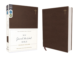 Niv, Journal the Word Bible, Double-Column, Leather soft, Brown, Red Letter Edition, Comfort Print
