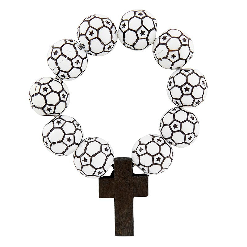 Soccer Rosary Ring