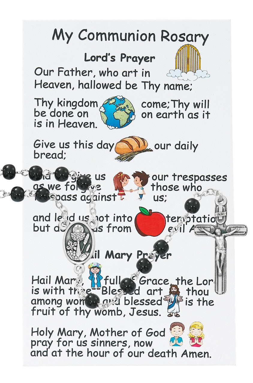 My Communion Rosary Black