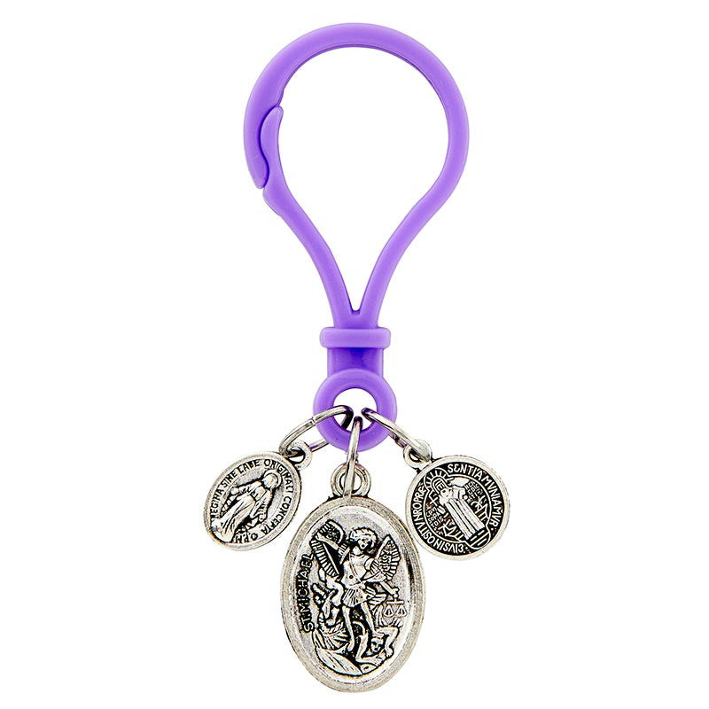 Colorful Devotional Medal Blessing Clips