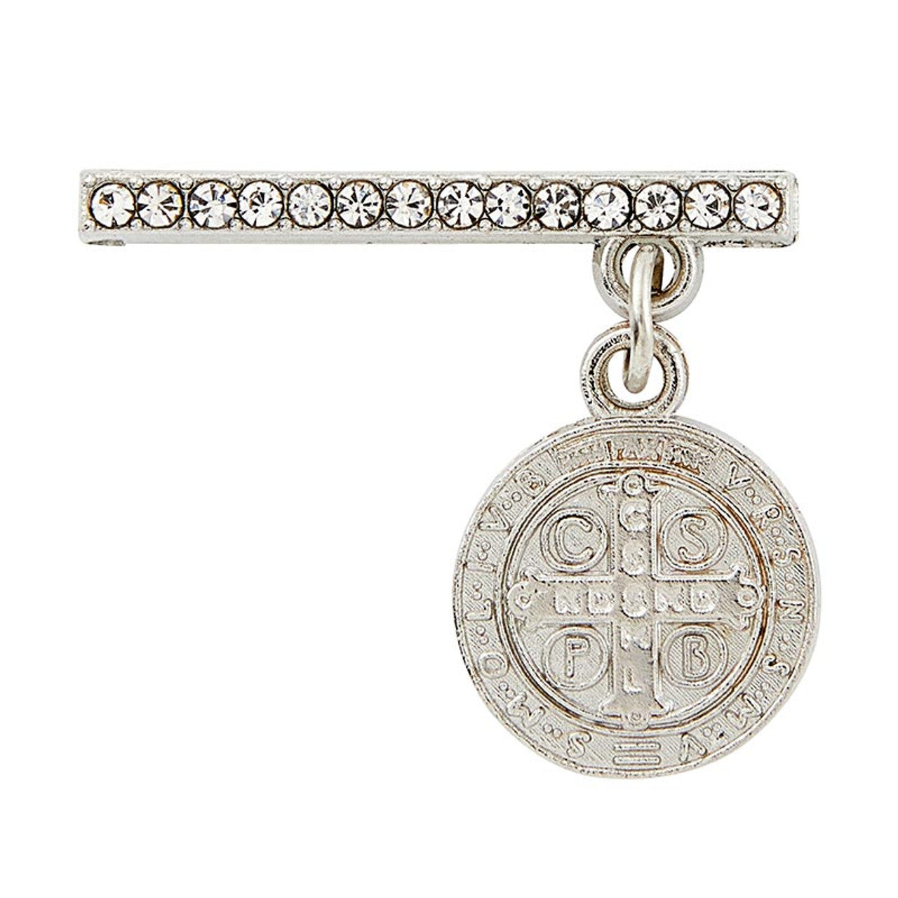 St. Benedict Medal Crystal Watch Charm