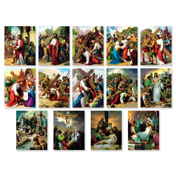 4" x 6" Stations of the Cross Poster Set