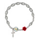 Rose Rosary Bracelet