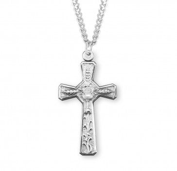 Sterling Silver Communion Cross with 24" Chain