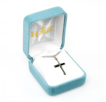 Sterling Silver Angle Edged Cross