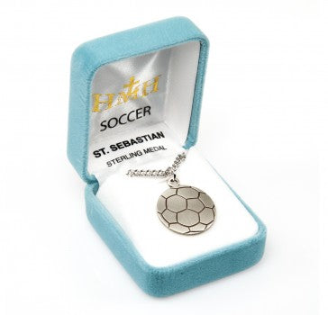 Sterling Silver Saint Sebastian Soccer