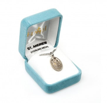 Saint Andrew Oval Sterling Silver Medal