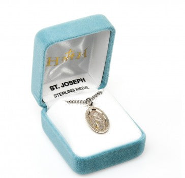 Saint Joseph Oval Sterling Silver Medal