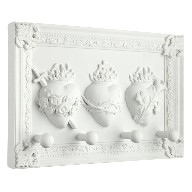 Rosary Wall Hanger - Sacred Hearts