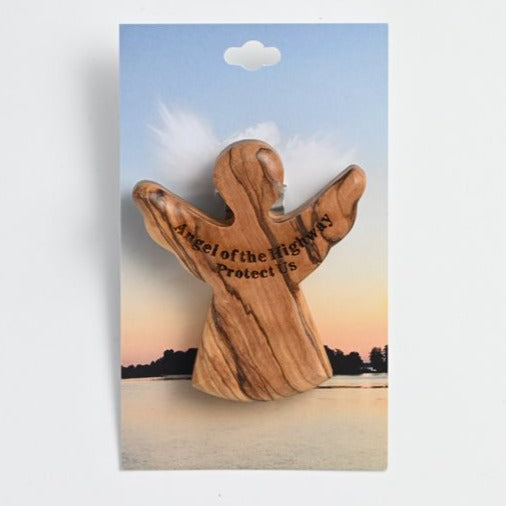 Visor Clip - Angel of the Highway Protect Us