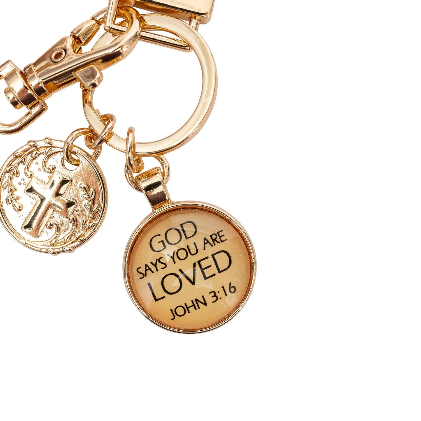 Wristlet Keychain: Loved John 3:16