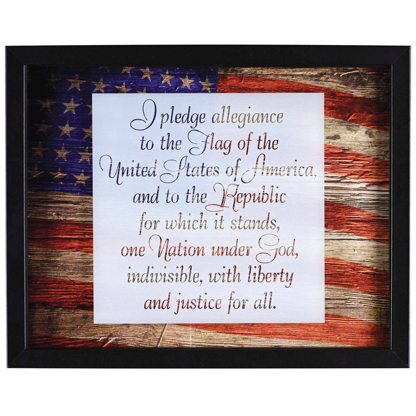 Framed Wall Art Pledge Allegiance 14x11