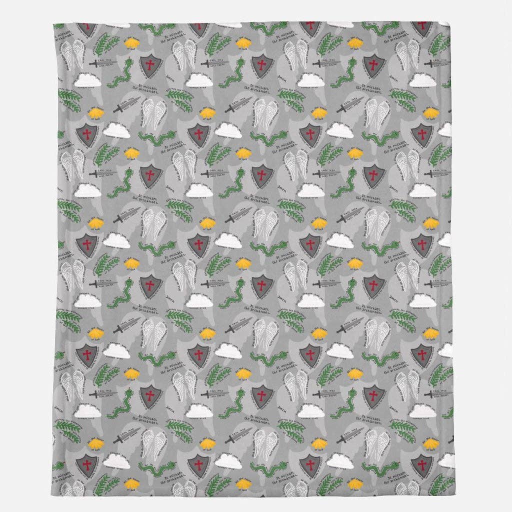 St Michael the Archangel Minky Blanket