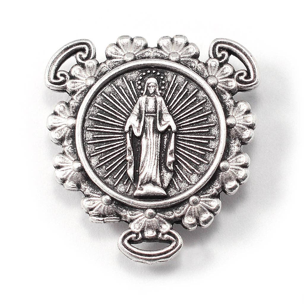 Rosaries for Men in Antique Silver with Faceted Beads